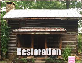 Historic Log Cabin Restoration  Fitzpatrick, Alabama